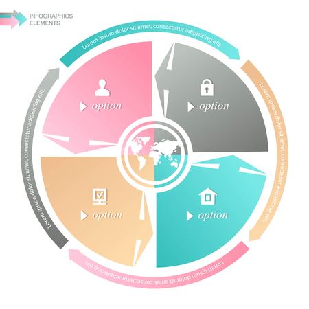 circle business concepts with iconsのイラスト素材