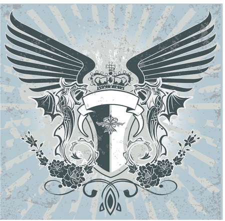 The vector image of Heraldic symbol in vectorのイラスト素材