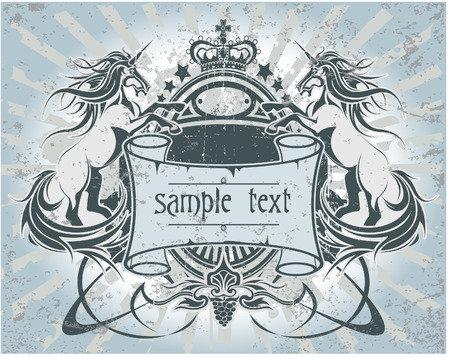 The vector image of Label for a wine bottleのイラスト素材