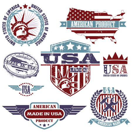 The vector image of Made In Usa Collectionのイラスト素材
