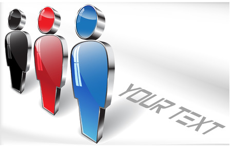 The vector image of MEN ICONのイラスト素材