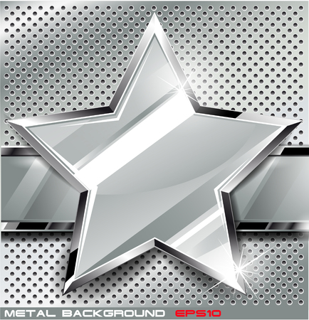 The vector image of  Metal background.Vector illustrationのイラスト素材