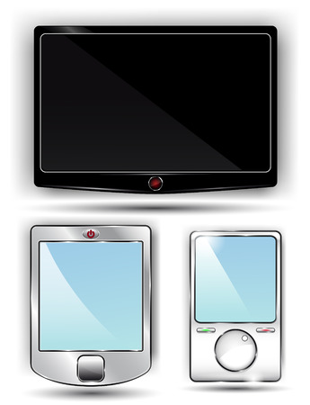 The vector image of Pocket devices in a vectorのイラスト素材