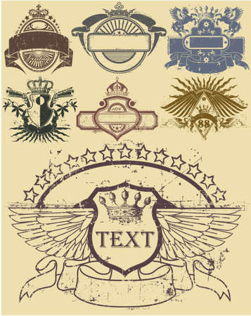 The vector image of Vintage Stamps Setのイラスト素材