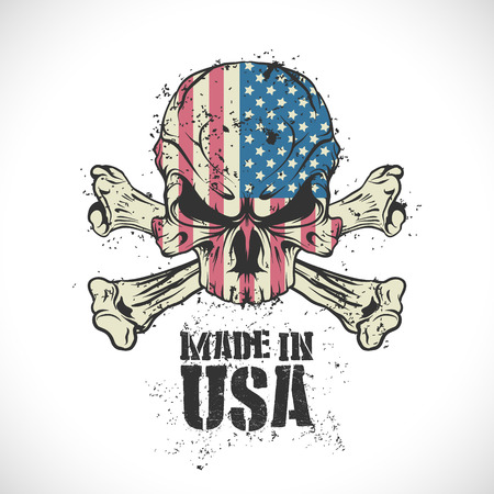 The vector image of Made in the USA stamp.のイラスト素材