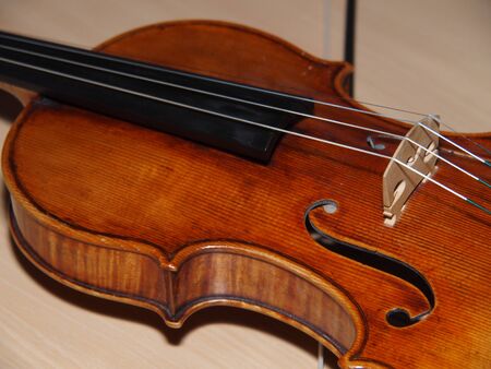 Closeup of a violinの写真素材