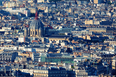 Aerial panoramic view of Paris from Effel's towerの写真素材