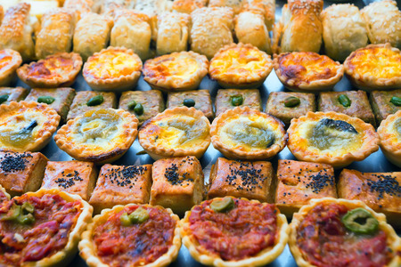 Assortment of various cakes, pies and other desserts of European cuisineの写真素材