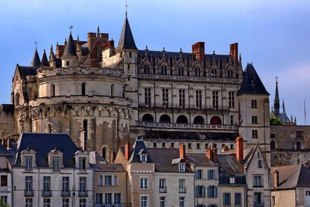 Closeup scenic photography of Amboise castle in Franceのeditorial素材