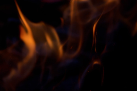 Fire backgroung made of real photography of open flameの写真素材