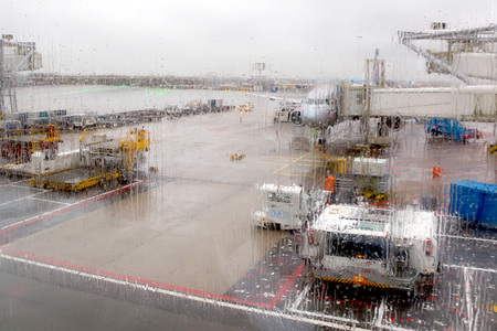 AMSTERDAM, NETHERLANDS - CIRCA JANUARY 2015: Amsterdam Airport Schiphol in Netherlands in January...
