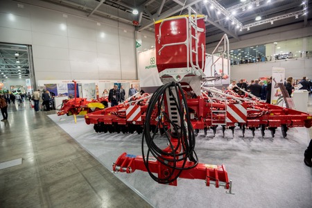 MOSCOW- OCTOBER 05, 2016: International Trade Fair AGROSALON, Crocus Expoのeditorial素材