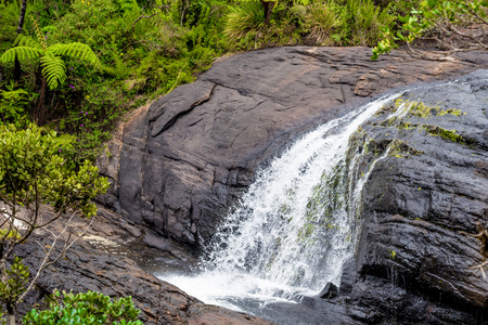 Bakers Falls In Horton Plains, Sri Lanka. The Height Of Bakers Waterfalls Is 20 Metres And The Falls Were Named After Sir Samuel Baker, Who Was A Famous Explorerの写真素材