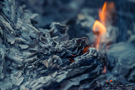 Ashes and emberの写真素材