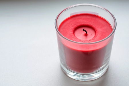 Red aroma candleの写真素材