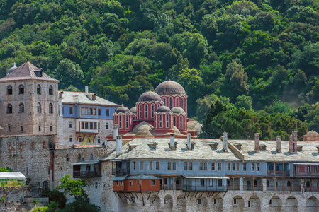 Xenophontos monastery on Mount Athos, Greeceの写真素材