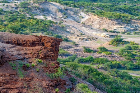 Scenic view of Olduvai Gorgeの写真素材