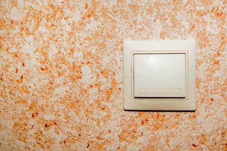 Beige rocker light switchの写真素材