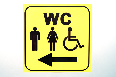 WC toilet signの写真素材
