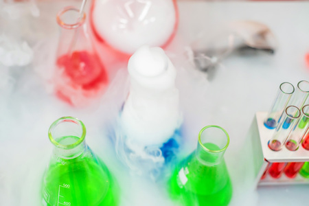 Laboratory test-tubes and retorts