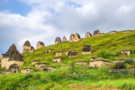 Ancient Alanian necropolis in North Ossetiaの写真素材