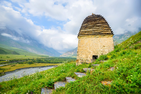 Ancient Alanian necropolis in North Ossetiaの写真素材