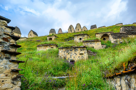 Ancient Alanian necropolis in North Ossetiaの写真素材