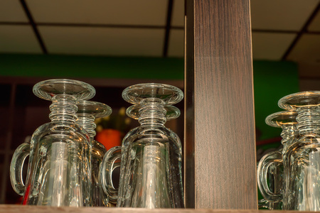 Luxury wine and champagne glassesの写真素材