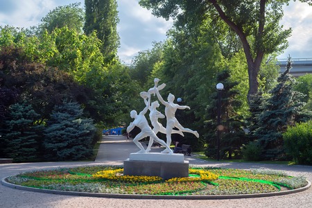 ROSTOV-ON-DON, RUSSIA - MAY, 2017: sport monumentのeditorial素材