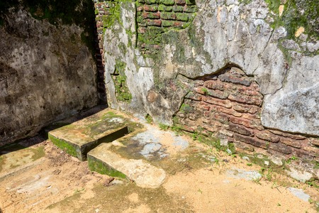 Toilet in Royal palace of King Parakramabahuの写真素材