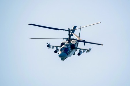 ROSTOV-ON-DON, RUSSIA - AUGUST, 2017: Kamov Ka-52のeditorial素材