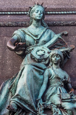 KRAKOW, POLAND - JUNE, 2012: Mickiewicz Monumentのeditorial素材