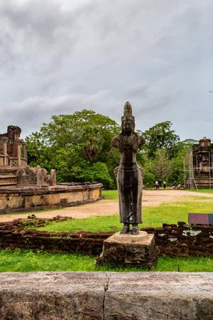 Statue of Bodhisattva in Polonnaruwaの写真素材
