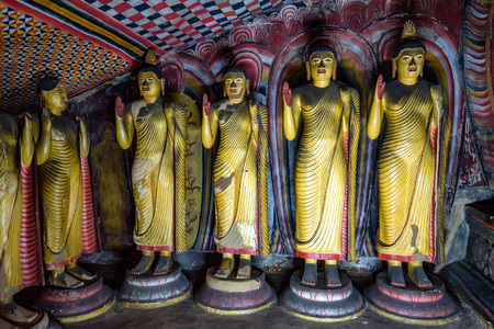 Images of standing Buddha in Dambullaの写真素材