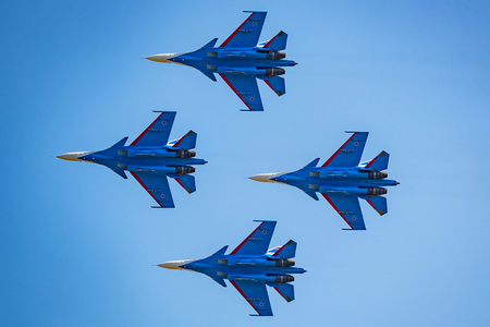 ROSTOV-ON-DON, RUSSIA - AUGUST, 2017: Su-30