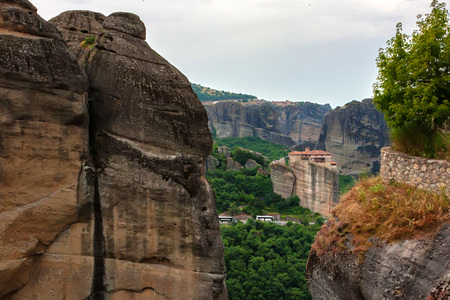 Holy Monastery of Rousanou in Meteoraの写真素材