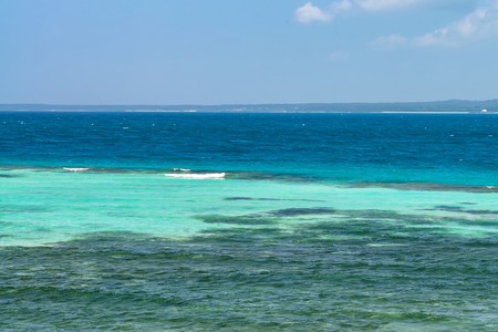 Scenic view of tropical oceanの写真素材