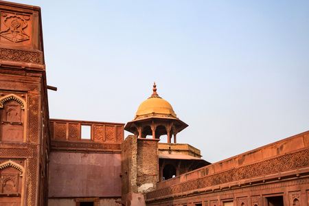 Red Fort situated in Agra, Indiaの写真素材