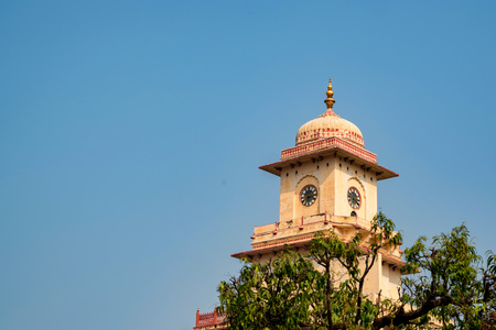 Clocktower next to the Palace School in Jaipurの写真素材