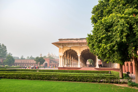 AGRA, INDIA - NOVEMBER, 2017: Diwan-i-Amのeditorial素材