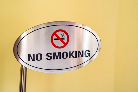 Forbidding smoking signの写真素材