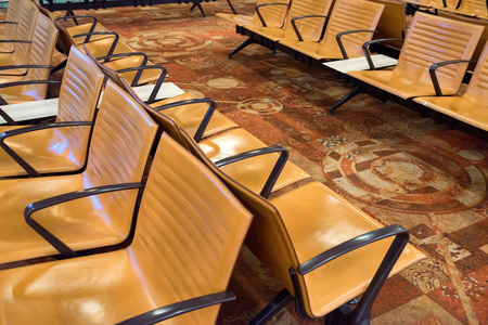 Brand new departure lounge at airport