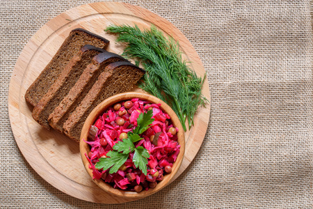 Vinegret - traditional Russian vegetable saladの写真素材
