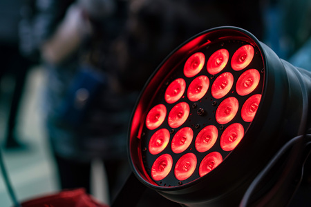 Stage red light source turned onの写真素材