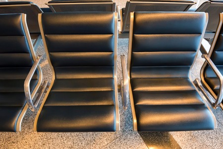 Brand new departure lounge at airportの写真素材