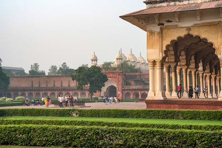 AGRA, INDIA - NOVEMBER, 2017: Diwan-i-Amのeditorial素材