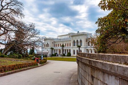 LIVADIA, RUSSIA - MARCH 21, 2011: Livadia Palace near city of Yalta, Crimea