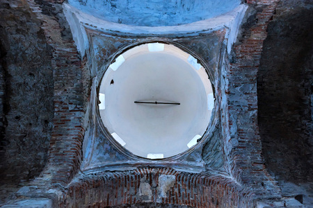 Dome of Central church in Arkhyz from insideの写真素材