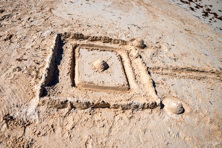 Castle on the sandの写真素材