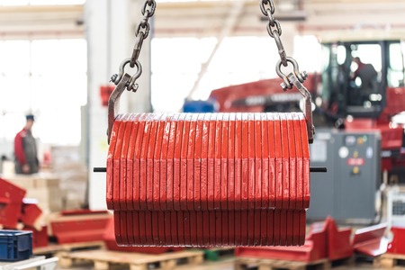 Assembly workshop at big industrial plantの写真素材